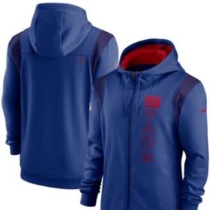 NWT Men's Nike New York Giants Sideline Team Performance Full-Zip Hoodie